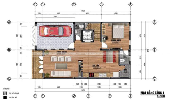 Bản vẽ 3D là bản vẽ mô phỏng các góc nội thất trong nhà để khách hàng hình dung trước căn nhà của mình.